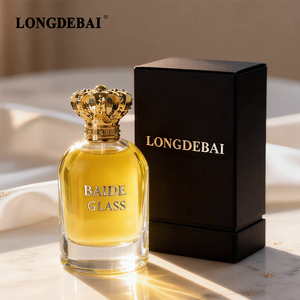 Nuevo Diseño Personalizado de Botella de Perfume Cuadrada Vacía con Cierre a Presión, Botellas de Perfume de Vidrio Transparente de 30 ml, 50 ml y 100 ml con Tapas de Plástico - Product Image 3
