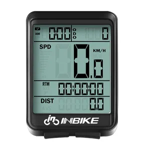 INBIKE 2.1 인치 자전거 컴퓨터 자전거 무선 유선 스톱워치 MTB 오토바이 디지털 속도계