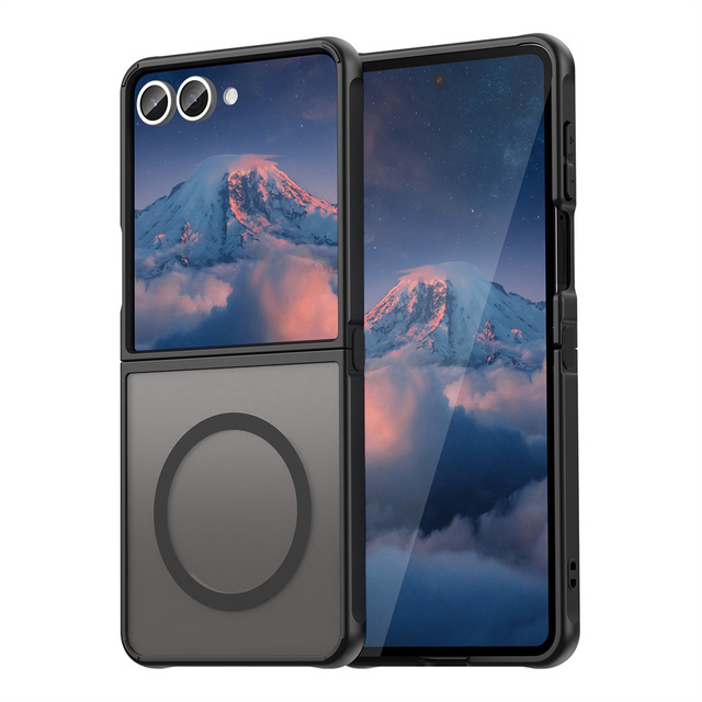 For Samsung Galaxy Z Flip 7 Magnetic Phone case Customizable logo PC TPU Shockproof Silky Smooth Case Wholesale