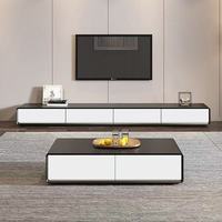 Meuble TV moderne de luxe en bois d'hévéa avec rangement, écologique et durable, pour téléviseurs de 65 pouces et plus, idéal pour le salon
