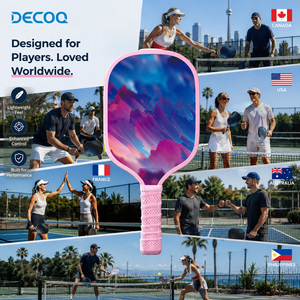Raquette de pickleball en graphite en gros, professionnelle, légère, noyau en polymère alvéolé, offensive, durable, logo personnalisé, usine OEM - Product Image 3