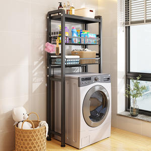 Supports de rangement pour la maison et supports porte-serviettes coulissants armoire de salle de bain panier <span class=keywords><strong>tiroir</strong></span> accessoires de douche organisateur étagère de machine à laver - Product Image 5