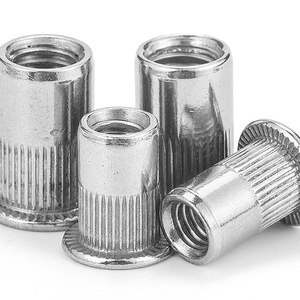Tuerca Remachable Moleteada Howard Johnson M4 M5 M6, Inserto de Rosca Métrica, Grado 4.8, Acero Inoxidable, Cabeza Plana, Para Comunicación - Product Image 4