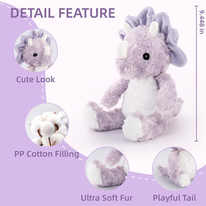 Phục Sinh Trẻ Em Khủng Long Nhồi Bông Cuddly Huggable Bé Nursery Xmas Quà Tặng Sinh Nhật Trẻ Mới Biết Đi 3 + Khủng Long Sang Trọng Đồ Chơi Động Vật Con Số - Product Image 3