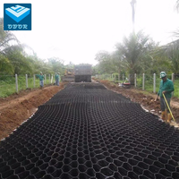Grille de stabilisation du sol en géocell HDPE pour la protection des pentes, le contrôle de l'érosion, la construction routière, la protection des terres 50mm 100mm 150mm 200mm