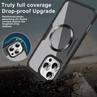 360 Protection complète de l'écran avant Protection étui transparent pour iPhone 16 Pro Max charge sans fil support de voiture couverture magnétique 16 Plus