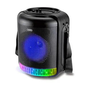 Manufacturer Dual 10 Inch Powered 4500W Audio Active DJ Karaoke Stage Speaker LED Light Speaker