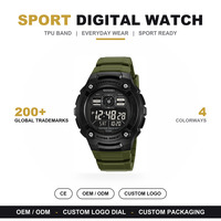 Montre de sport numérique étanche SKMEI 2636 pour homme avec affichage double heure et compte à rebours
