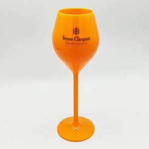 <b>PS</b> Acrylic Plastic Cup Tall Glass Resin Wine Plastic Red Wine Glass PP Printed logo Champagne Glass Flute - Product Image 4