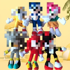 ตุ๊กตาเม่นโซนิคการ์ตูนดัง ขายส่ง ตุ๊กตาสำหรับเครื่องคีบตุ๊กตา ของเล่นตุ๊กตาตัวการ์ตูนโซนิค ของขวัญสำหรับเด็ก - Product Image 1