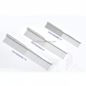 Peigne de toilettage pour animaux de compagnie professionnel FINIX en acier au carbone chromé - Tailles 5'', 6'', 7,5'' - Product Image 1