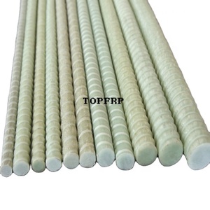 เหล็กเส้นคอมโพสิตไฟเบอร์กลาส FRP GFRP แบบมีร่อง - Product Image 1