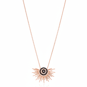 Collier en argent Sterling 925 fait à la main, bijoux turcs demi-soleil, nouvelle tendance, vente en gros, livraison gratuite - Product Image 2