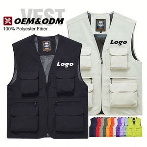 Chaleco de Trabajo Multifuncional con Logotipo Personalizado, Chaleco Deportivo Práctico para Senderismo y Caza, Chaleco de Seguridad con Reflectores para Hombre - Product Image 1