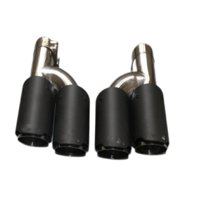 Universal H performance <span class=keywords><strong>double</strong></span> <span class=keywords><strong>sortie</strong></span> carbone silencieux auto fin tuyau modification voiture embout d'échappement pour Audi a4 <span class=keywords><strong>BMW</strong></span> série - Product Image 2