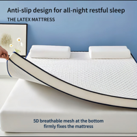 Matelas en latex de luxe anti-acariens et antibactérien, taille lit simple et lit double