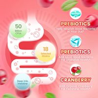 Gummies Probiotiques à la Canneberge pour Femmes XIYUE (60 unités) pour Améliorer la Densité Osseuse et Soutenir le Système Immunitaire - Supplément Vitaminique