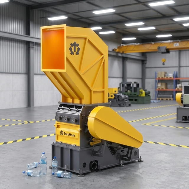 Energy Efficient High Productivity Plastic Crusher for Recycling PET Bottles and PE Film Waste with 500-1000 Kg/h Capacity