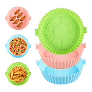 Olla de Silicona Personalizable de 6.5 o 8 Pulgadas, Reutilizable, Antiadherente, Resistente al Calor, Apta para Alimentos, para Freír al Aire - Product Image 2