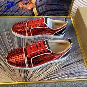 Zapatos Deportivos de Estilo Retro para Hombre y Mujer, Hechos de Cuero, Cómodos para Caminar, Estilo Louboutin - Product Image 2