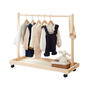 Appendiabiti <span class=keywords><strong>per</strong></span> bambini con ripiano portaoggetti e asta appendiabiti, in legno massello, guardaroba <span class=keywords><strong>per</strong></span> cani e gatti, appendiabiti <span class=keywords><strong>per</strong></span> <span class=keywords><strong>cameretta</strong></span> dei bambini, stanza dei bambini - Product Image 2