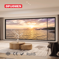 Ventanas Corredizas Panorámicas de Diseño Moderno, de Vidrio, con Apertura Horizontal de Aleación de Aluminio, Insonorizadas y Resistentes al Viento