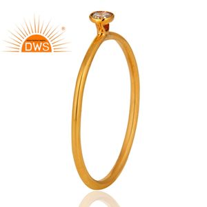 Anillo de compromiso de diamante de oro amarillo de 18 quilates para mujer Anillo de compromiso para Niña-Regalos para el amor-Anillo - Product Image 2