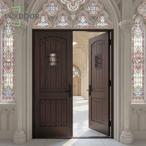 Portes <span class=keywords><strong>d</strong></span>'<span class=keywords><strong>entrée</strong></span> personnalisées en bois massif pour maisons, finition vintage sculptée, chêne, acajou, <span class=keywords><strong>porte</strong></span> extérieure double en bois massif - Product Image 5