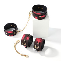 Menottes OEM à changement de couleur selon la température pour jeux BDSM en couple avec jouet de retenue en cuir