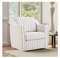 Fauteuil simple Sans Square en tissu avec jupe, style moderne pour salon et hôtel