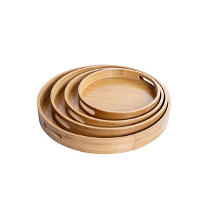 Customizable round creative <b>dinner</b> plate, tea <b>tray</b>, bread <b>tray</b>, Chinese commercial restaurant/hotel double-handled plate - Product Image 5