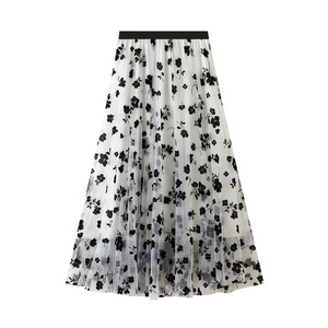 <span class=keywords><strong>Falda</strong></span> larga de malla de cintura alta <span class=keywords><strong>tul</strong></span> mujer Primavera Verano elástico Mujer plisado A-line <span class=keywords><strong>falda</strong></span> femenina <span class=keywords><strong>Midi</strong></span> <span class=keywords><strong>falda</strong></span> - Product Image 3