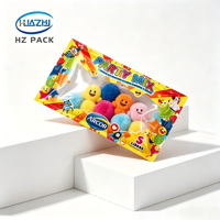 Sachet en feuille métallisée à trois soudures imprimé sur mesure pour snacks, biscuits, bonbons, chips, fruits secs, flocons d'avoine, noix et poudres