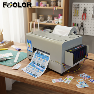 Impresora de Etiquetas de Rollo a Rollo A4, Sistema de Tinta Continua, Impresora de Etiquetas de Color Pigmentado para Botellas, Cajas y <span class=keywords><strong>Libros</strong></span> - Product Image 1