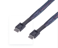 Cable Oculink SFF-8611 4i Mini SAS de 0.5m/0.8m para Transferencia de Datos, Cable de Servidor con Cubierta de Cobre Puro, Nylon, TPE y PVC, Trenzado de Plástico Tipo USB