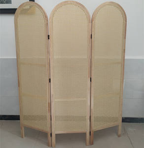 Scheidingswand 3-Panel Decoratieve Rotan Scherm - Product Image 1