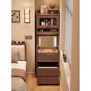 Mesa de Maquillaje Moderna con Espejo y Tapa Abatible, con Almacenamiento Integrado, para Dormitorio o Apartamento - Product Image 4