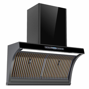 Extractor de humo de <span class=keywords><strong>cocina</strong></span> con chimenea inteligente de estilo chino, ventana de apertura automática, <span class=keywords><strong>campana</strong></span> <span class=keywords><strong>extractora</strong></span> de vidrio templado súper silenciosa - Product Image 4