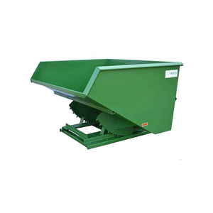Factory Original Forklift Waste Bin Tipping Bin Tip Out Storage Bin Self Dumping Hopper