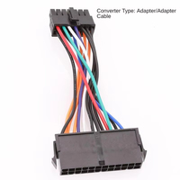 Câble d'alimentation adaptateur 24 broches vers 14 broches de haute qualité, matériau PVC 18AWG, utilisé pour les cartes mères Lenovo IBM Q77 B75 A75 Q75
