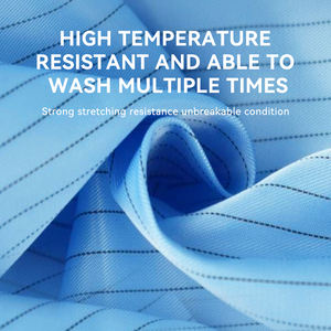 कारखाने प्रत्यक्ष यूनिसेक्स विभिन्न रंग एएसडी एंटीस्टैटिक कवरऑल लैब कोट पॉलिएस्टर वर्कवियर रासायनिक सुरक्षा - Product Image 2