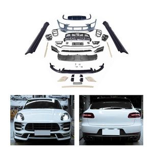 Kit de Carrocería para Porsche Macan 95B.<span class=keywords><strong>1</strong></span> 2014-2017, Estilo Turbo+<span class=keywords><strong>TKT</strong></span>, Faldones Laterales y Ensamblaje de Parachoques Delantero, Nuevo, en Plástico - Product Image 1