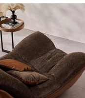 Fauteuil inclinable de loisirs créatif de style nordique, design moderne et minimaliste, fauteuil de salon de luxe pour salon et chambre à coucher