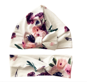 2 unids/set en Stock mamá <span class=keywords><strong>y</strong></span> bebé a juego <span class=keywords><strong>turbante</strong></span> India sombrero mamá hija Orejas de conejo estampado Floral diademas - Product Image 3