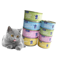 Nourriture humide pour chats en conserve, friandises au poulet, nourriture humide pour chats en conserve, fabricant d'aliments pour animaux de compagnie, MEAT&SOUP 85g/170g