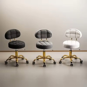 Tabouret de pédicure ergonomique en acier inoxydable, réglable, hydraulique, avec rotation à 360 degrés, pour salon de coiffure et institut de beauté (vente en gros) - Product Image 1