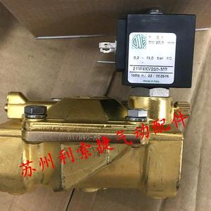Vanne solénoïde Ode 21W4KV250-MR 250 mm à retard de fermeture réglable, actionnement manuel, fabriquée en Italie - Product Image 1
