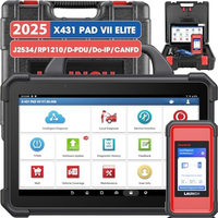 LAUNCH X431 PAD VII Elite 2025, Herramienta de Reprogramación J2534 de Alta Gama, Mapa de Topología Inteligente, Escáner de Diagnóstico Bidireccional ECU