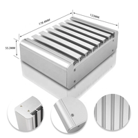 Boîtier de projet électronique pour mini PC industriel, boîtier personnalisé en aluminium extrudé CNC, ensemble mini ITX de bureau, boîtiers en aluminium