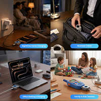 Adaptateur de charge intelligent 140W à déconnexion automatique, séparateur de charge complète, empêche la surcharge, chargeur rapide pour iPhone et Android